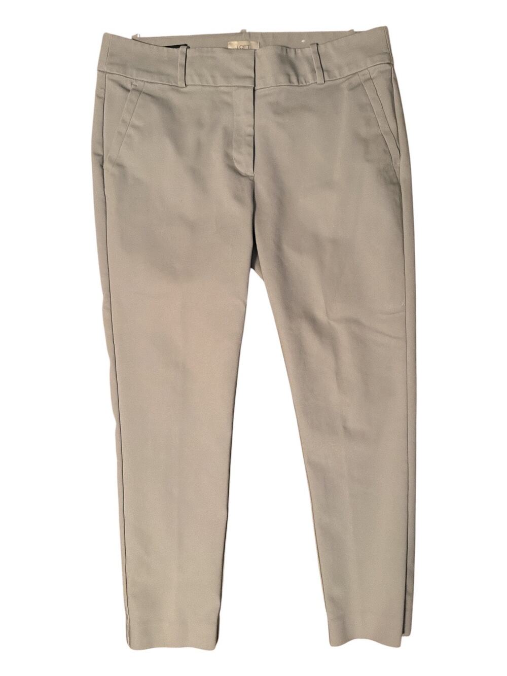 Loft Women's Size 12 Gray Curvy Skinny Ankle